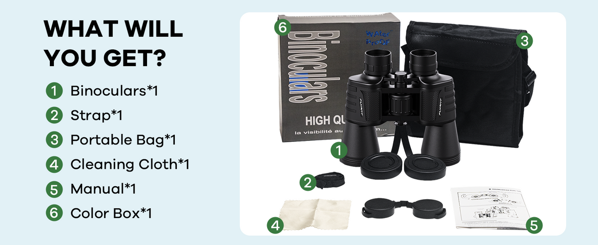 FLYANT 20x50 High Powered Binoculars for Adults - Waterproof and Compact

FLYANT Binoculars with Low Light Vision for Bird Watching and Hunting

FLYANT Outdoor Binoculars for Travel, Stargazing, and Football Games

Premium FLYANT Binoculars with BAK4 Prism and FMC Coated Lenses

Durable Waterproof FLYANT 20x50 Binoculars with Carrying Case

High Zoom FLYANT Binoculars for Wildlife Observation and Adventure

Compact FLYANT Binoculars for Hiking, Safari, and Nature Viewing

