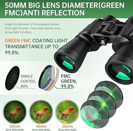 FLYANT 20x50 High Powered Binoculars for Adults - Waterproof and Compact

FLYANT Binoculars with Low Light Vision for Bird Watching and Hunting

FLYANT Outdoor Binoculars for Travel, Stargazing, and Football Games

Premium FLYANT Binoculars with BAK4 Prism and FMC Coated Lenses

Durable Waterproof FLYANT 20x50 Binoculars with Carrying Case

High Zoom FLYANT Binoculars for Wildlife Observation and Adventure

Compact FLYANT Binoculars for Hiking, Safari, and Nature Viewing

