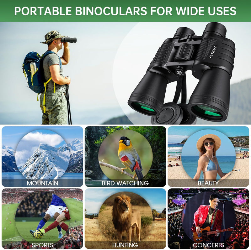 FLYANT 20x50 High Powered Binoculars for Adults - Waterproof and Compact

FLYANT Binoculars with Low Light Vision for Bird Watching and Hunting

FLYANT Outdoor Binoculars for Travel, Stargazing, and Football Games

Premium FLYANT Binoculars with BAK4 Prism and FMC Coated Lenses

Durable Waterproof FLYANT 20x50 Binoculars with Carrying Case

High Zoom FLYANT Binoculars for Wildlife Observation and Adventure

Compact FLYANT Binoculars for Hiking, Safari, and Nature Viewing

